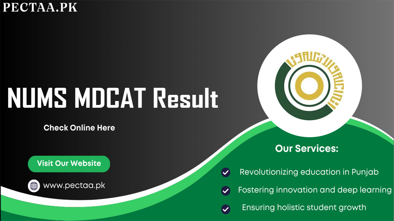 NUMS MDCAT Result 2025