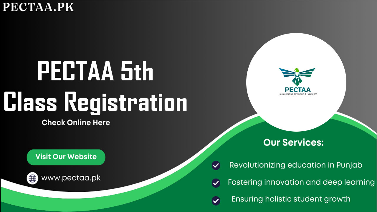 PECTAA 5th Class Registration 2025-2026